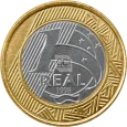 Moeda de R$1,00 de 1998 Reverso