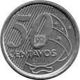 Moeda de R$0,50 de 2008 Reverso