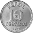 Moeda de 10 centavos de 1987 Anverso