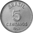 Moeda de 5 centavos de 1987 Anverso