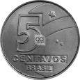Moeda de 5 centavos do Cruzado novo Reverso